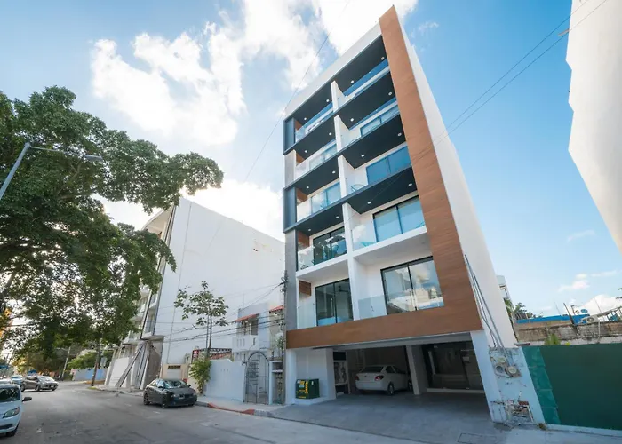 Apartment Modern 5th Floor - Rooftop Pool & Balcony Playa del Carmen